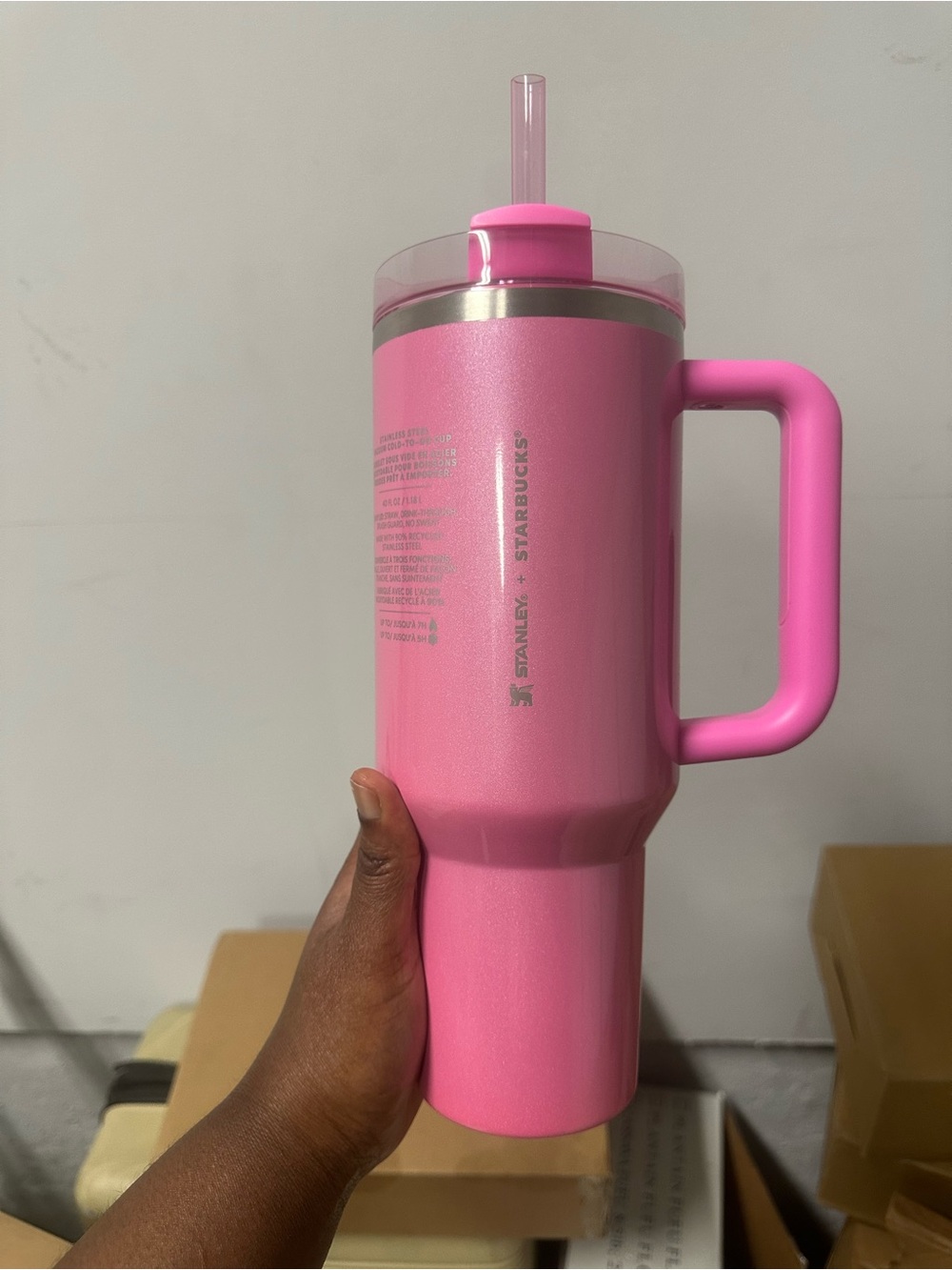 Authentic Stanley x Starbucks Winter Pink 40oz Quencher